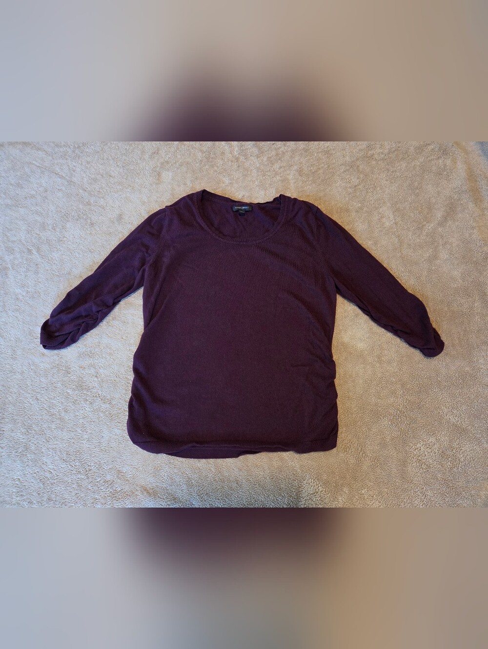 Banana Republic Plum Purple Lightweight 1/4 Sleeve Top